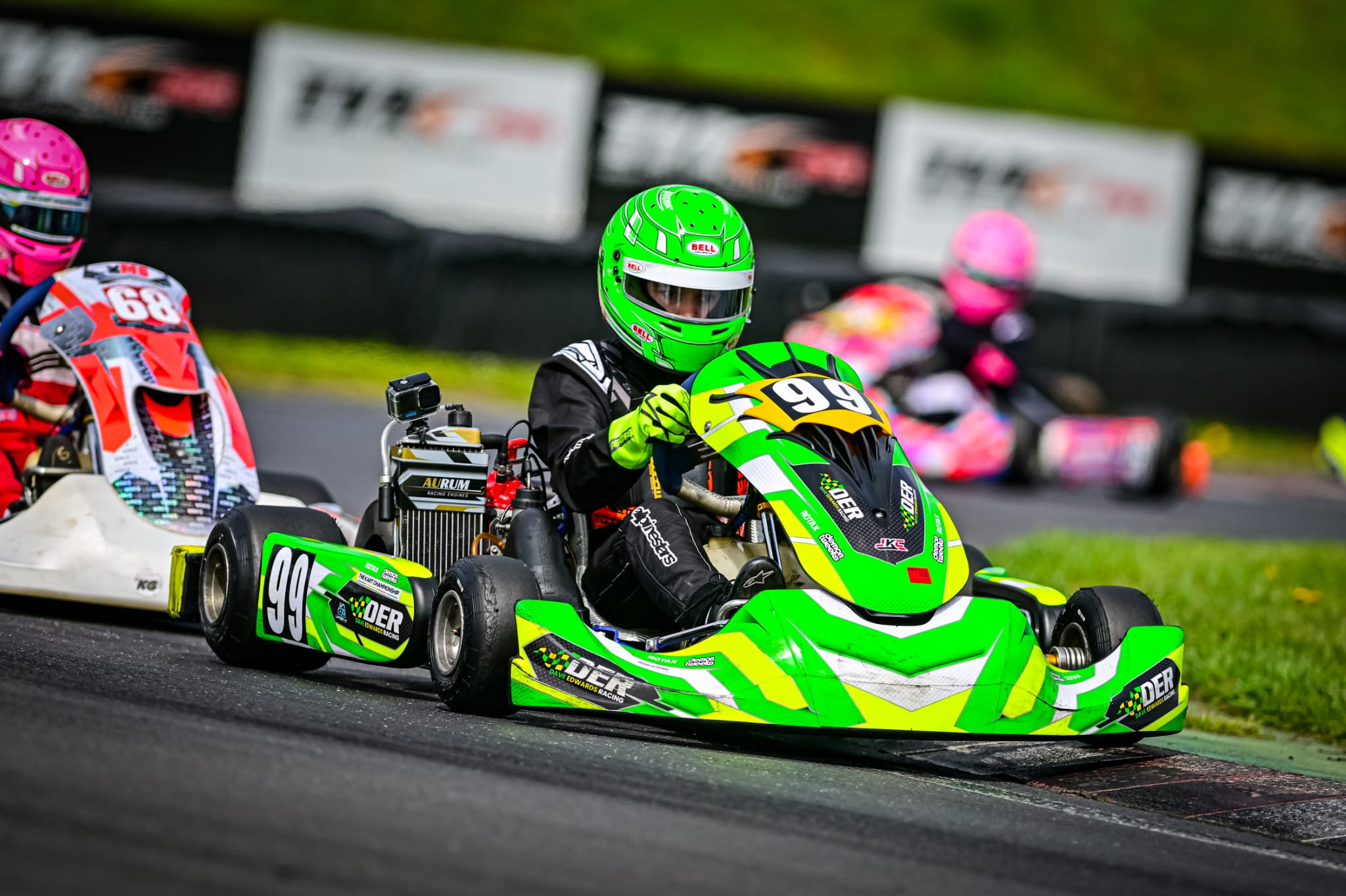 Dave Edwards Racing kart racing in the 2026 calendar header