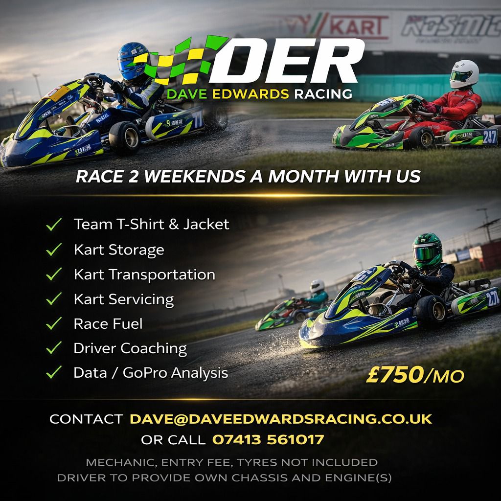 Dave Edwards Racing two weekends a month deal artwork